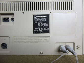 GoldStar TSW-960 , SBÍRKOVÝ RADIOMAGNETOFON , cena dohodou - 6