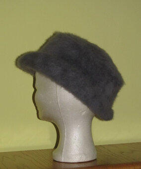 Dámský klobouček - obvod hlavy 56 cm - 6