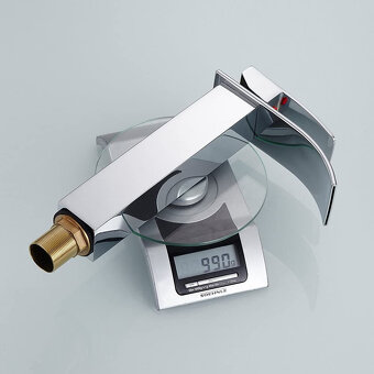 Stojanková umyvadlová baterie Auralum chrom 300 mm - 6