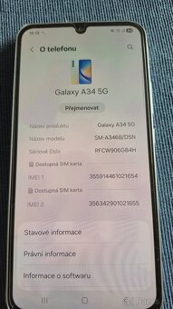 Samsung Galaxy A34 5G 256gb - 6