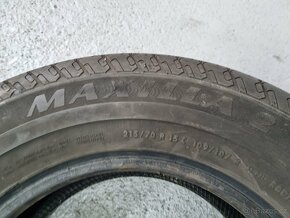 4x letní pneu Matador 215/70/15 C, DOT17, 8mm - 6