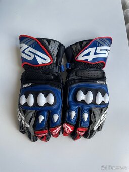 4SR RR EVO PEARL BLUE AR pánská dvoudílná moto kombinéza - 6