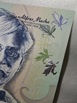 Pamětní bankovka Alfons Mucha Státní tiskárna cenin - 6