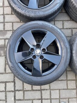 ORIGINÁL Alu Škoda ILIAS R16, 5x112 - TOP, LETNÍ - 6