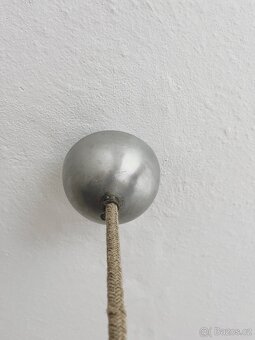 Vintage retro skleněné stropní svítidlo / lampa - 6