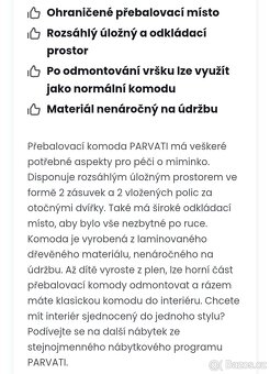 Prodám přebalovací pult Parvati - 6