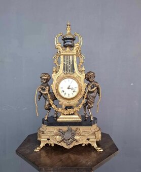 Starožitné bronzové hodiny Imperial - 6