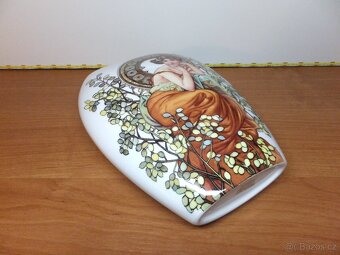 Krásná váza A. Mucha, značeno Queen Isabell. - 6