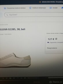 Dámské bílé nové tenisky GEOX 38 - 6