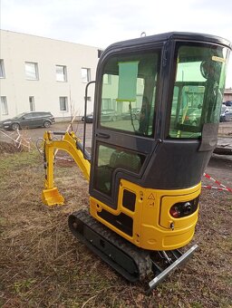 kabinový bagr, bagr s kabinou, minibagr, bagřík - 6