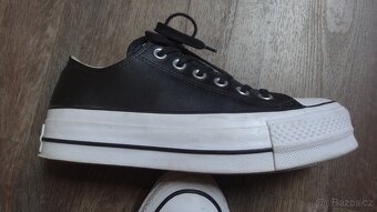 Kožené Converse na platformě v.37 - top stav - 6