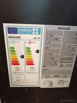 Klimatizace Sinclair nová+topeni+odvlhčovani - 6