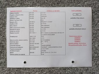 Obří vzorník podlahová PVC krytina Stella Ruby (Tarkett) - 6