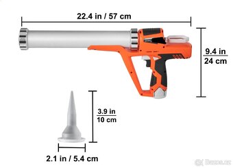 AKU vytlačovací pistole + 2 baterie - 6