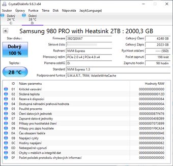 2x M.2 SSD SAMSUNG 980 PRO 2TB with Heatsink - jako nové - 6