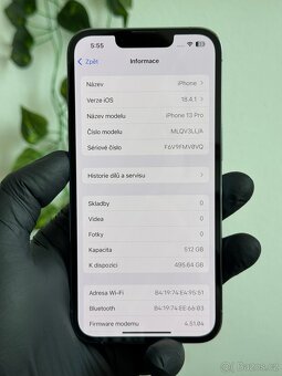 iPhone 13 Pro 512GB - 100% baterie - 6