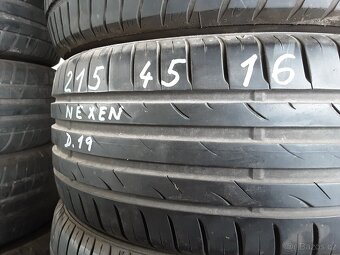 PNEU 225/55/16 a 215/45/16 , 2/4 ks. R16 letní pneu. - 6