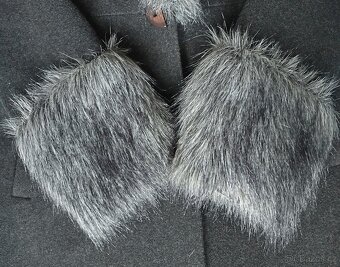 Dámský zimní kabát černý - 6