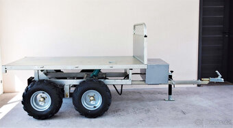 Hydraulický sklápěcí vozík za čtyřkolku 1.400kg s SPZ - 6