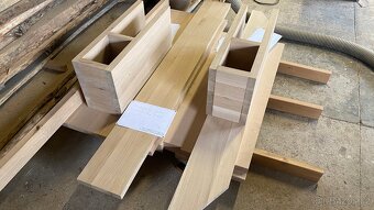 DUBOVÁ POSTEL - 200x200 - Levitující - 6