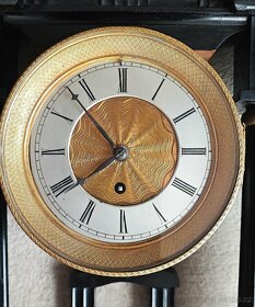 starožitné dvousloupkové hodiny Biedermeier chodové - 6