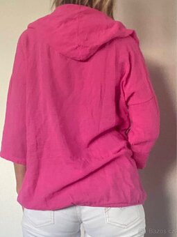 Mušelínová propínací košile s kapucí - M/L/XL - 6