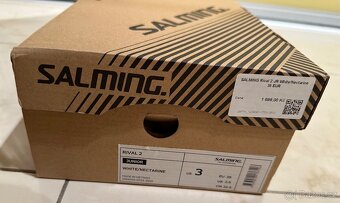 Sálové boty SALMING RIVAL 2 Junior WHITE/NECTARINE vel.35 - 6
