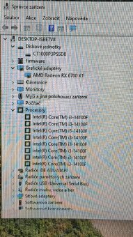 Herní PC i3 14100f/16DDR4/6700XT/1TBssd/750w záruka - 6