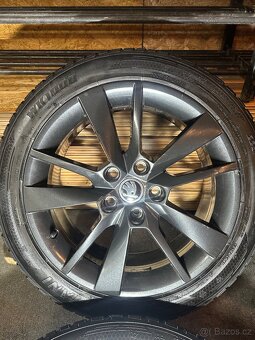 ALU Kola ŠKODA 5x112 R17 TRIUS Zánovní Zimní Pneu 225/45/17 - 6