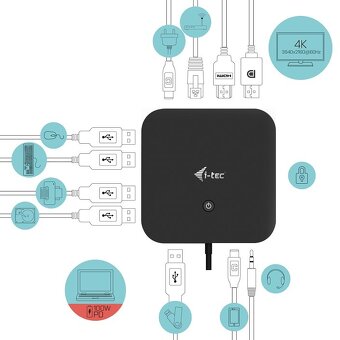 Dokovaci stanice I-tec USB-C PD 100W - 6