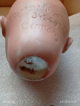 Německo - porcelanova hlava a oči panenky - 6