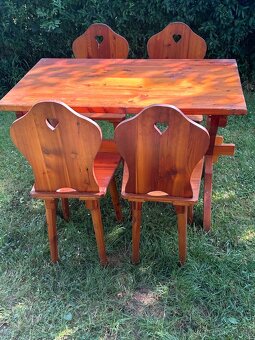 Selský stůl +4židle - 6