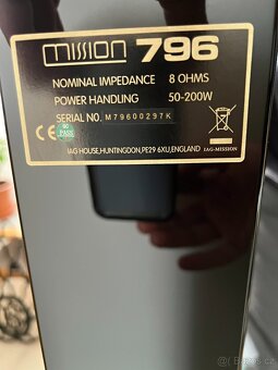HIGH END Sloupové reproduktory Mission 796 TOP - 6