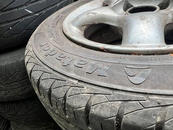 Sada litá kola 4x100 r13 s letním pneu 165/70 r13 - 6