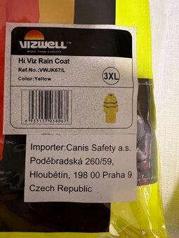 Plášť pogumovaný GORDON HV žlutý 3XL - 6
