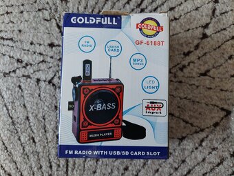 Multimediální rádio Goldfull GF-6118T FM Radio, USB/SD MP3 - 6