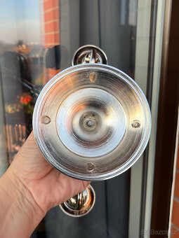 Kovový tříramenný stolní svícen 21.5 cm - 6