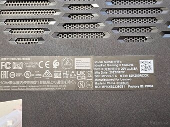 Lenovo IdeaPad Gaming 3 15ACH6 - RTX 3050 - Ryzen 5 5600H - 6