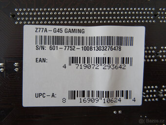 Základní deska MSI Z77A - G45 GAMING LGA 1155 - 6