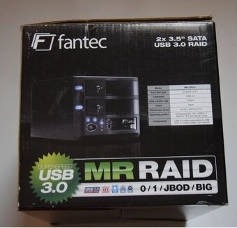 HDD externí box pro 2x 3,5´ SATA přes USB 3,0 - 6