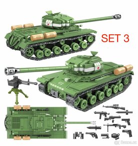 Rôzne tanky + postavičky - typ lego - nové, nehrané - 6