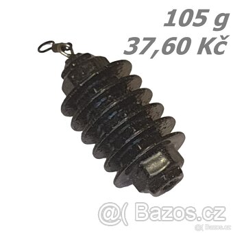 Rybářská krmítka koncová Sendvič válec 55-100 g Sleva 20% - 6
