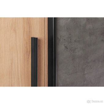 Nova Šatní skříň ARAGON - dub artisan, beton 270x210x61 - 6