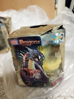 5 draků ze sběratelské série Dragons Metal Ages - Mega Bloks - 6