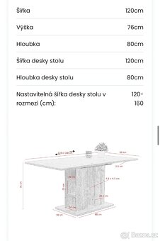 Jídelní stůl a židle - 6