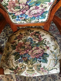 Konferenční a jídelní set 90cm + 2 kžesílka gobelin – JS7.06 - 6