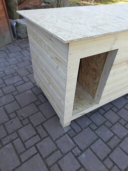 Psí bouda s přepážkou, bez krytiny, 6 velikostí - 6