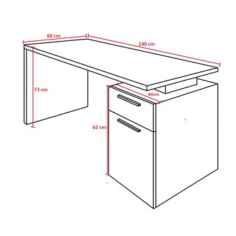 Kancelářský stůl dřevěný - 6