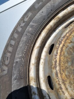 Pneu 225/70 R15C Hankook + disk 5x130,ET68 - 2ks - 6