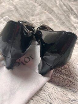 Luxusní lodičky Dior lakovaná kůže vel 38,5 - 6